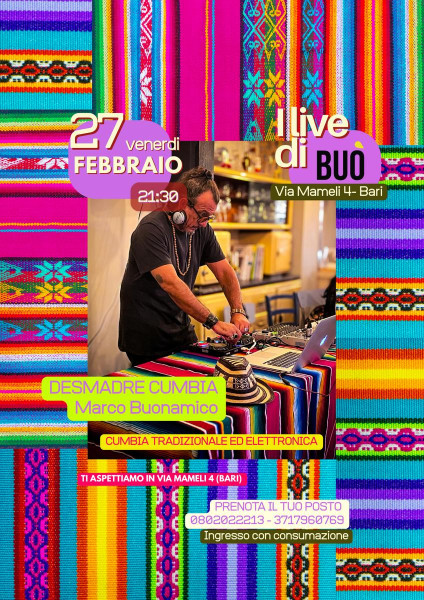 I live di Buò: Marco Buonamico cumbia Djset
