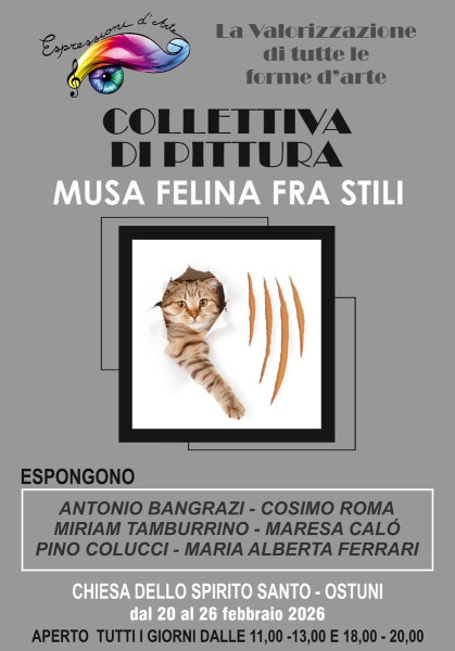 Collettiva di Pittura e Fotografia: Musa Felina fra Stili