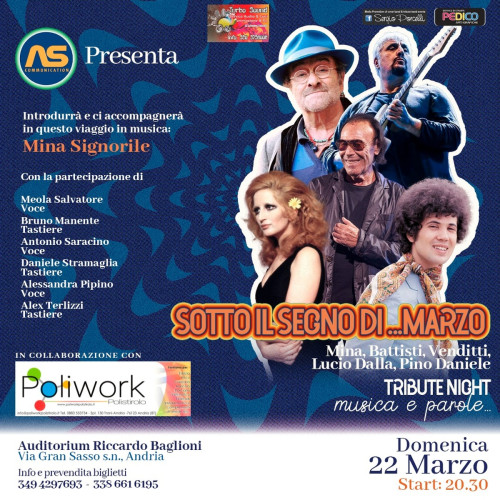 Sotto il segno di...Marzo. Musica e parole ad Andria