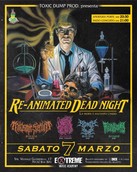 Re-Animated Dead Night: MIASMIC SERUM, LIQUID ROT, REDNECK STOMP, PHIMOSIS