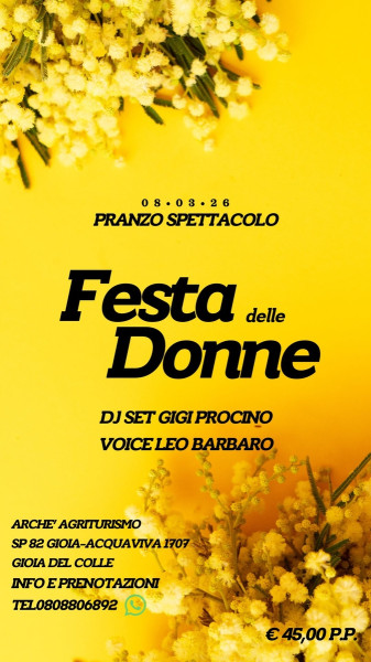 Festa della donna - Pranzo spettacolo