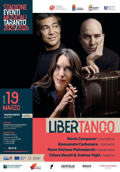 LIBERTANGO Gloria Campaner - Alessandro Carbonare - Mario Stefano Pietrodarchi