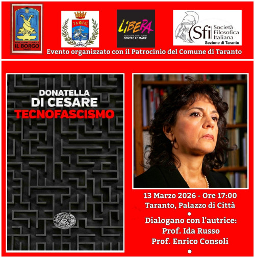A Palazzo di Città - La Prof.ssa Donatella Di Cesare presenta "TECNOFASCISMO"