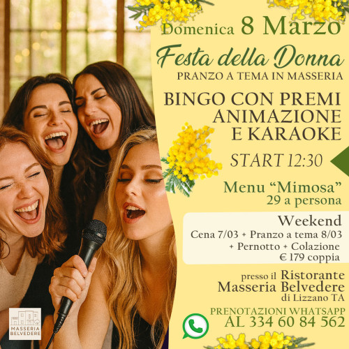 FESTA DELLA DONNA in Masseria