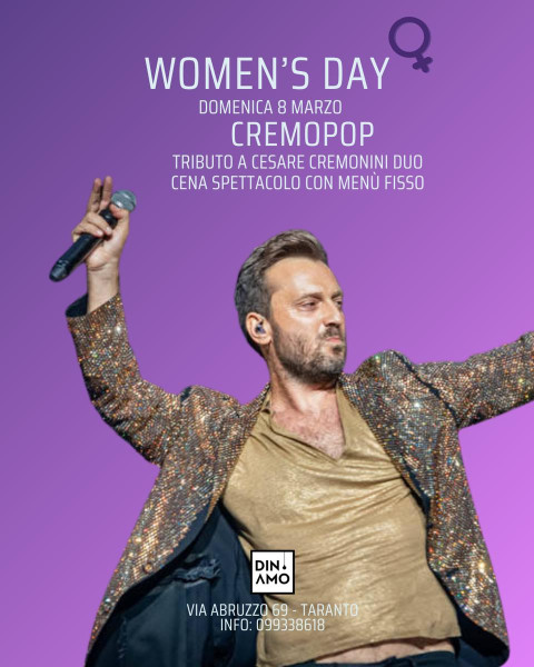 International Women's Day - Cremopop - Tributo a Cesare Cremonini