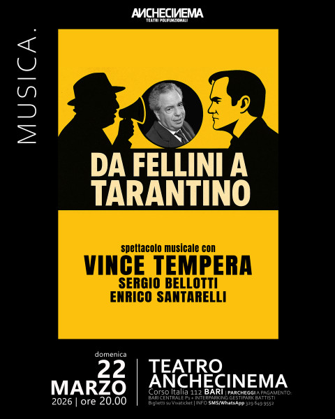 Da Fellini a Tarantino con il M° Vince Tempera