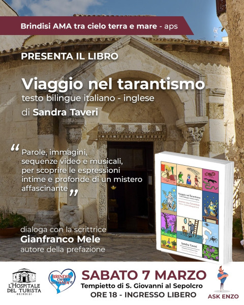 Presentazione del libro-guida "VIAGGIO NEL TARANTISMO"  di e con Sandra Taveri