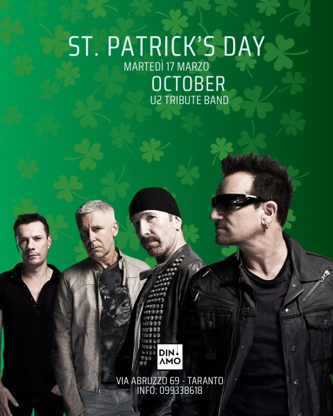 St. Patrick’s Day - October U2 Tribute Band