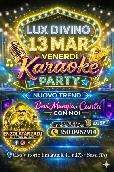 Weekend di Fuoco al Lux Divino: dal Karaoke Party al Ritmo Caraibico