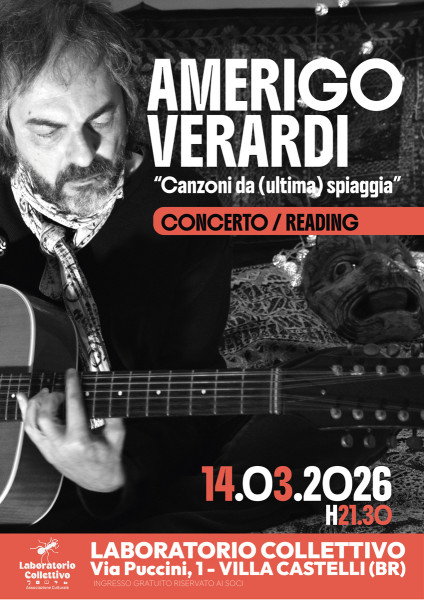 Lab live Amerigo Verardi - Concerto/reading