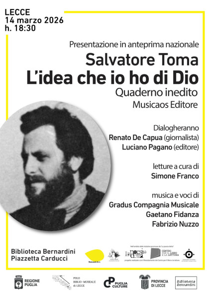 «L’idea che io ho di Dio», Salvatore Toma