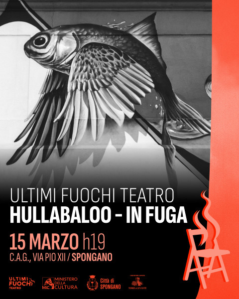 HULLABALOO. In fuga a cura di Ultimi Fuochi Teatro con Alessandra Crocco, Paola Candido, Luca Hako