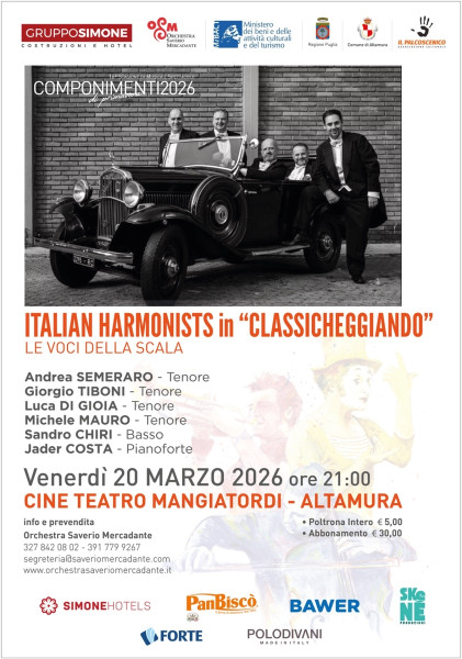 ITALIAN HARMONISTS in "CLASSICHEGGIANDO" - le Voci della Scala