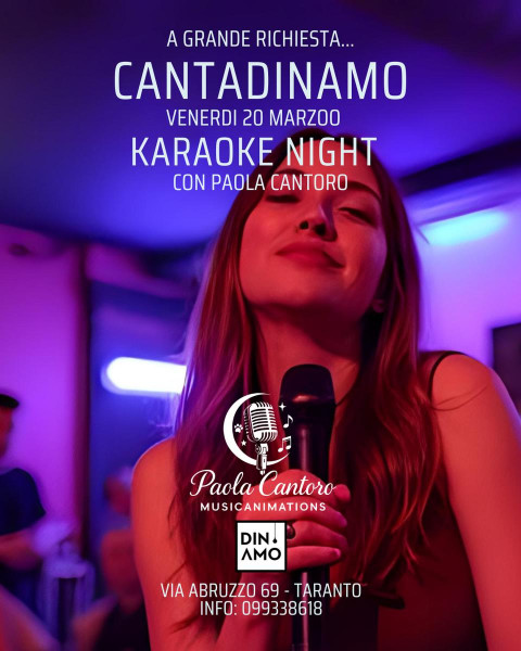 CantaDinamo - Karaoke Night con Paola Cantoro