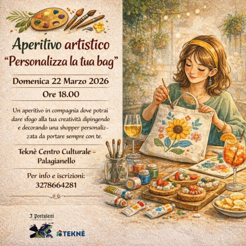 Aperitivo artistico "personalizza la tua bag"