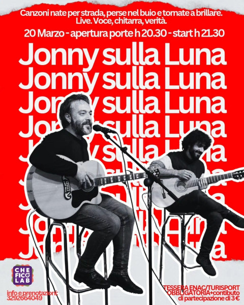 Jonny sulla Luna: live acustico tra storie e canzoni