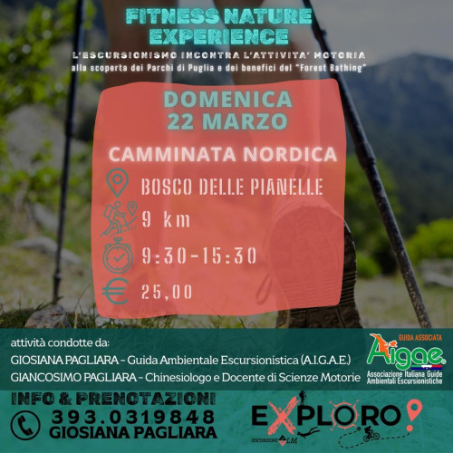 Camminata nordica nel Bosco