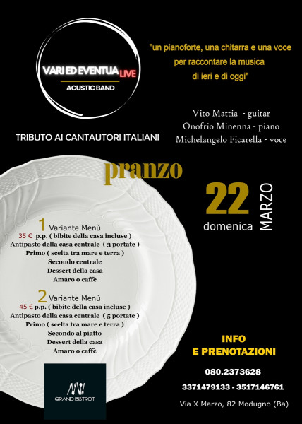 Vari ed EventuaLive - cantautori italiani