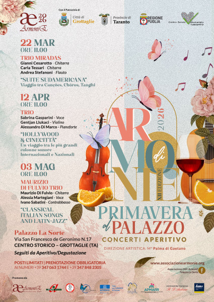 Ritorna ArmoniE di Primavera con i Concerti Aperitivo