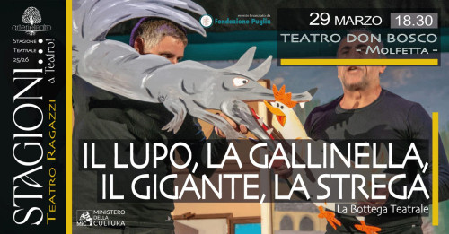 IL LUPO, LA GALLINELLA, IL GIGANTE, LA STREGA