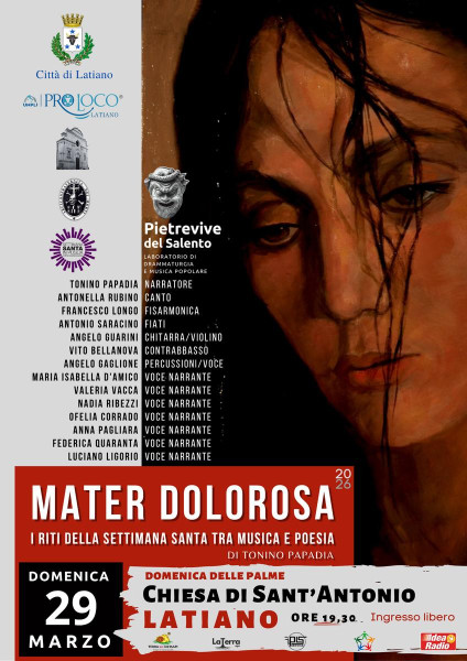 MATER DOLOROSA   Riti della Settimana Santa tra musica e poesia