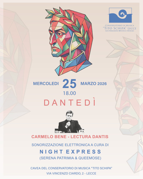 Night Express live per Dantedì al Conservatorio di Lecce