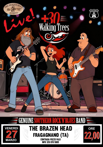 IL BLUES DEI WALKING TREES AL BRAZEN HEAD