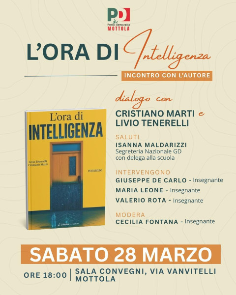 Presentazione del libro: "L' ora di intelligenza"