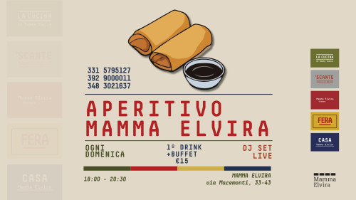 Dj set in vinile per l'Aperitivo Mamma Elvira