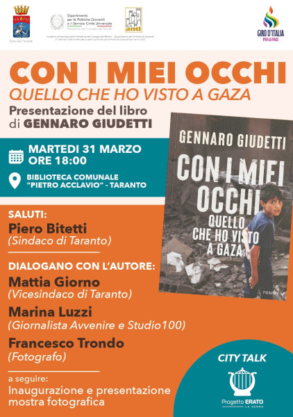 City Talk su Giovani e la Pace con Gennaro Giudetti