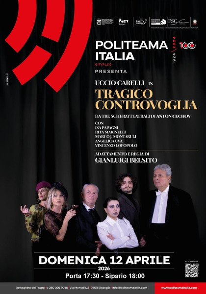 TRAGICO CONTROVOGLIA - tratto da tre "scherzi teatrali" di ANTON CECHOV
