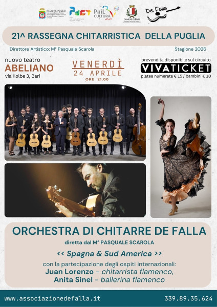 Orchestra di Chitarre De Falla con Juan Lorenzo & Anita Sinel