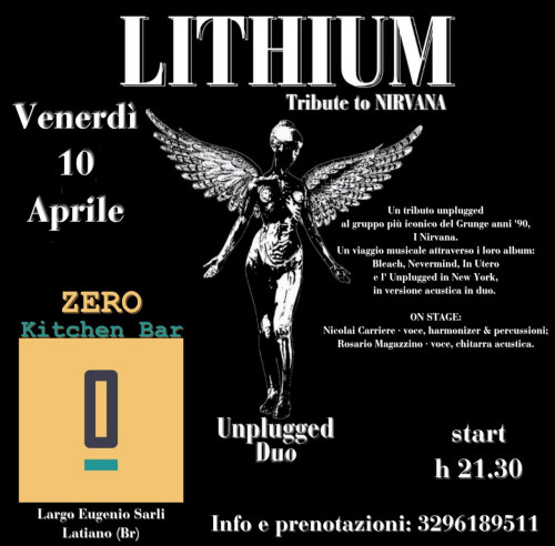 LITHIUM Tribute to Nirvana Unplugged Duo #LIVE@ZERO Kitchen Bar - Latiano (Br)