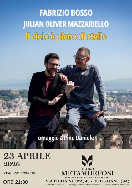 Il Cielo è Pieno di Stelle: Un omaggio a Pino Daniele con Fabrizio Bosso e Julian Oliver Mazzariello