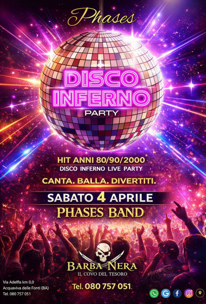 Disco Inferno Live Party by Phases Band