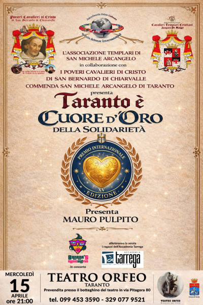 Premio Internazionale “Taranto è. Cuore d’Oro della Solidarietà”