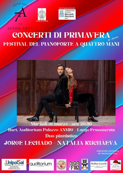 Visioni in musica: il Duo pianistico Lechado-Kuchaeva per la Seven Arts