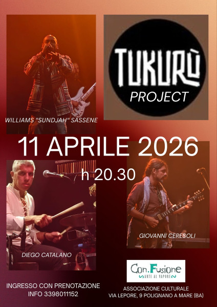 TUKURU' PROJECT  - live music  - 11.04.2026