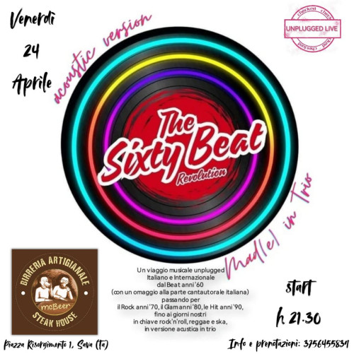 The Sixty Beat REVOLUTION acoustic version Mad(e) in Trio #LIVE@McBeer Birreria Artigianale Steak House - Sava (Ta)