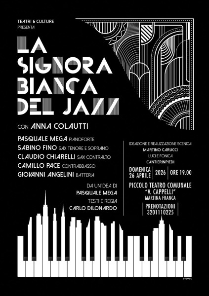 Spettacolo teatrale con musica jazz dal vivo dedicato a Pannonica de Koenigswarter