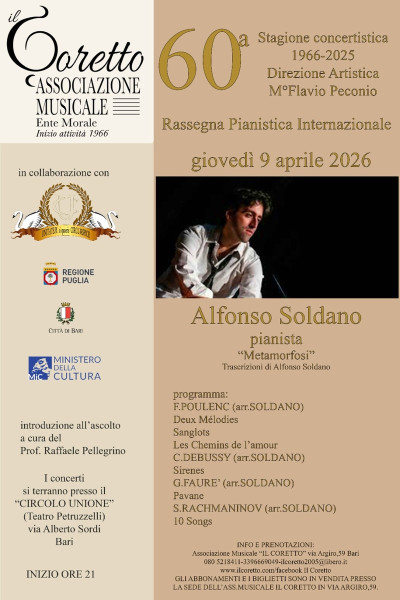 "METAMORFOSI"                     PIANISTA ALFONSO SOLDANO ARR. DI A. SOLDANO