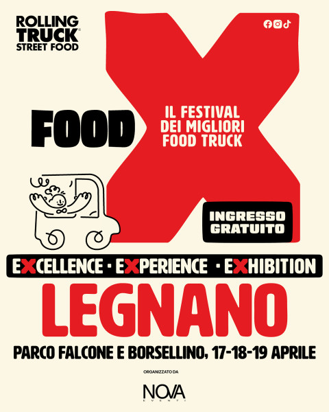 FOODX, arriva a Legnano 17/19 aprile