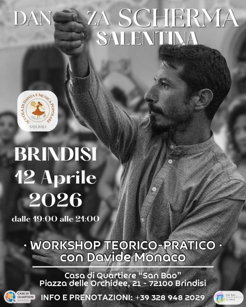Seminario teorico-pratico sulla danza-scherma salentina con Davide Monaco