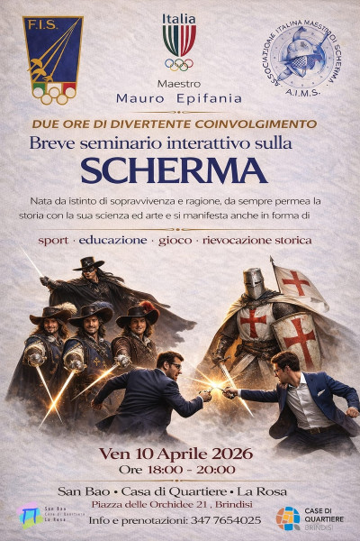 Breve seminario interattivo sulla scherma col M° Mauro Epifania