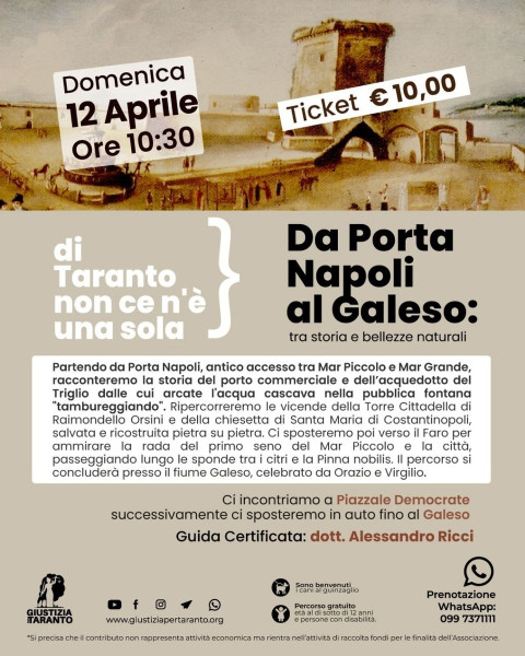 Di Taranto non ce n'è una sola... Da Porta Napoli al Galeso