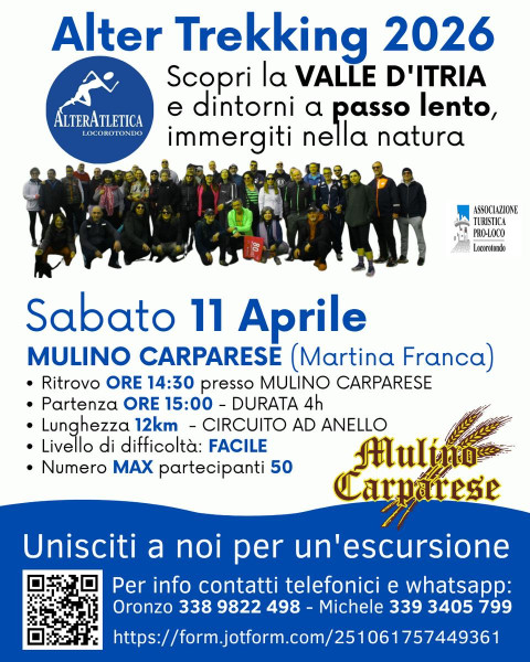 MULINO CARPARESE - 12 Km. da vivere a passo lento