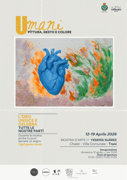 Mostra UMANI. Tutte le parti contano. L’ oro unisce e celebra