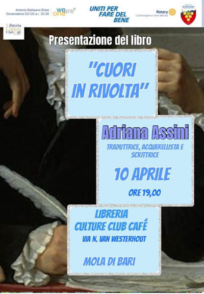 Adriana Assini e il suo "Cuori in rivolta" a Mola di Bari