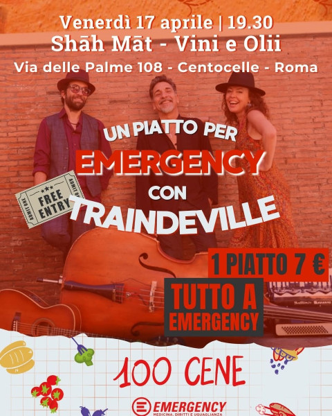 Traindeville in concerto per Emergency