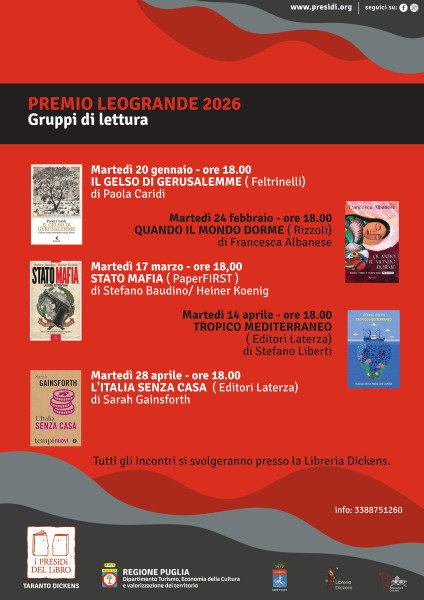 Gruppo di lettura su " Tropico Mediterraneo" di Stefano Liberti, cinquina Premio Leogrande